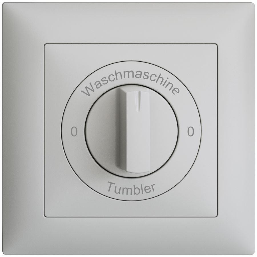 Frontset 0-Waschmaschine-0-Tumbler EDIZIOdue 88×88mm hellgrau