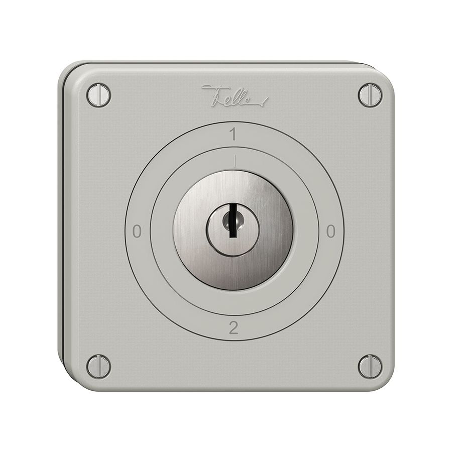 Interrupteur rotatif NUPU NEVO, 2/2L, avec serrure&2 clés, KS, 0-1-0-2, grc