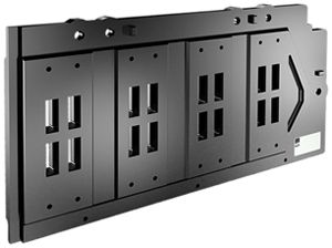 Supporto per binario Rittal SV 9686.010 4P 80mm per E-Cu 10×30mm 2pz