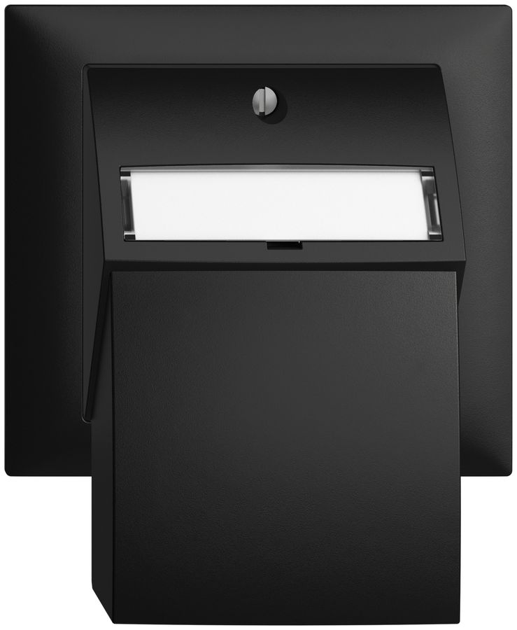 Kit de montage INC EDIZIOdue, avec capot de sortie droite, pour 2×RJ45, noir