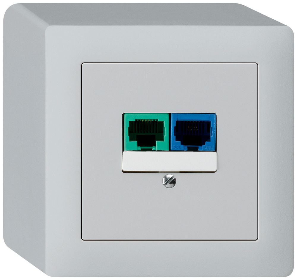 AP-Dose DSL kallysto 2×RJ45 hellgrau