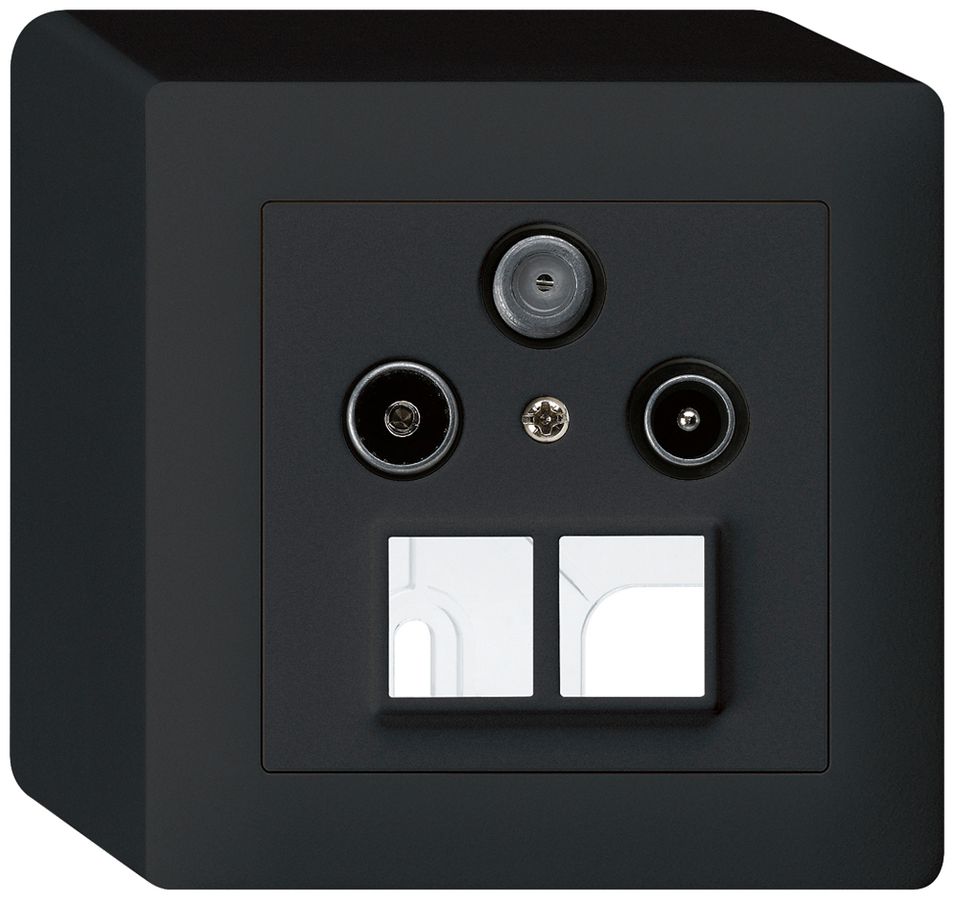 Prise d'antenne AP R/TV/SAT HMS kallysto noir