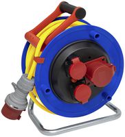 Kabelrolle Garant ST 290 Ø290mm 25m 5×1.5mm² 1×CEE16 2×T25 Kunststoff blau