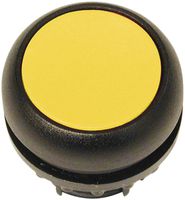Drucktaste ETN RMQ flach gelb, tastend, Ring schwarz