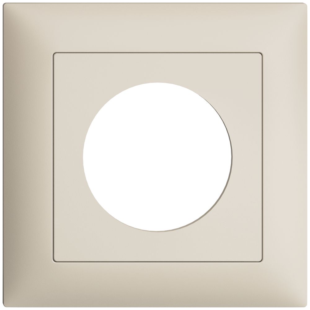 Kit frontale INC EDIZIOdue crema 88×88mm con foro 43mm