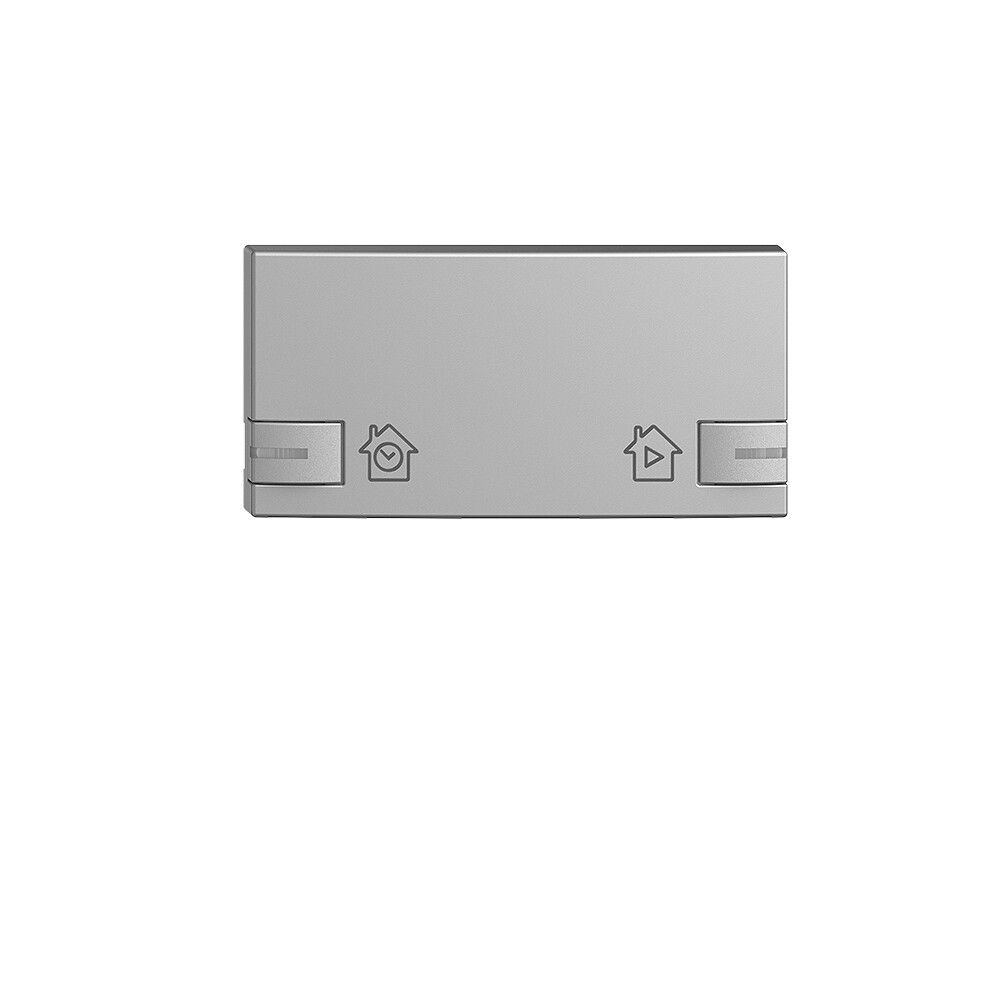 Bottone EDIZIOdue per zeptrionAIR interr.ora.c.desig.c.LED silver