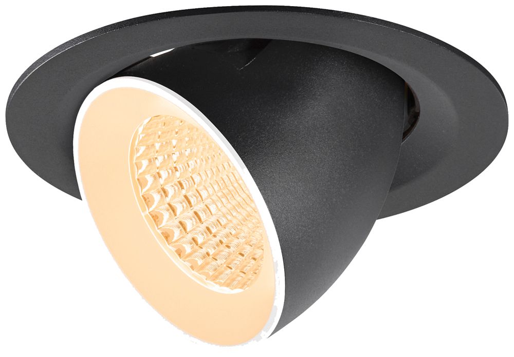Downlight LED SLV NUMINOS GIMBLE M 12W 1700lm 2700K WB DALI Ø135×95 noir/blanc