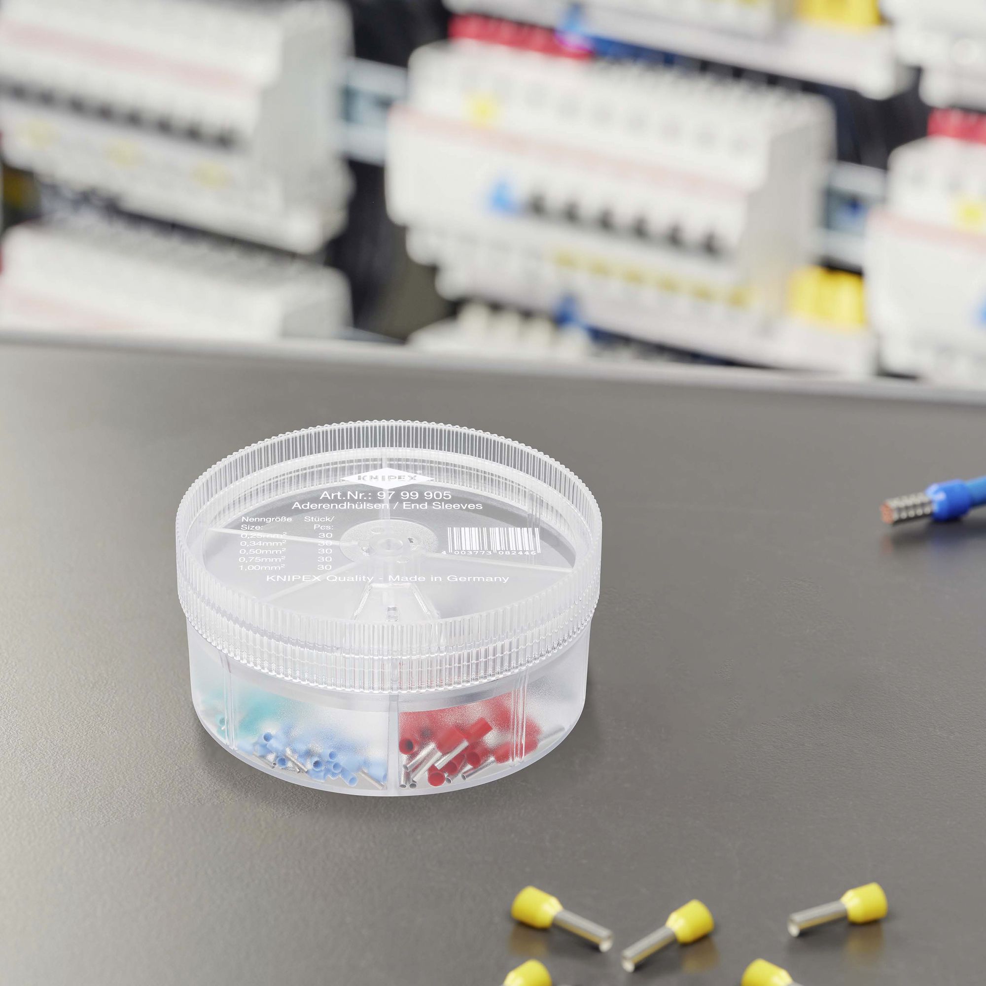 Assortimento capicorda KNIPEX con capicorda isolati 150 pezzi