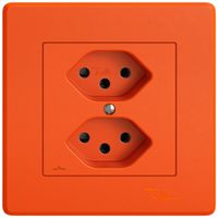 UP-Steckdose EDIZIO.liv SNAPFIX® 2×T13 1×S or