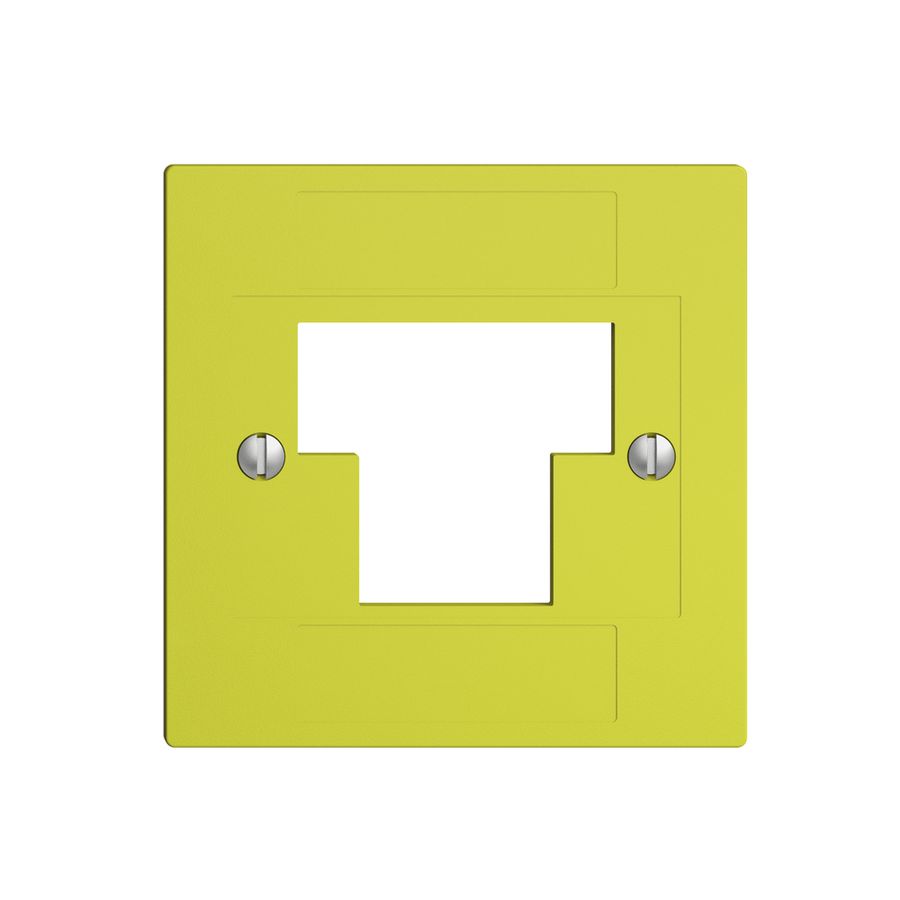 Frontplatte 1×TT,2×RJ45 lemon ITplus ITM EDIZIOdue