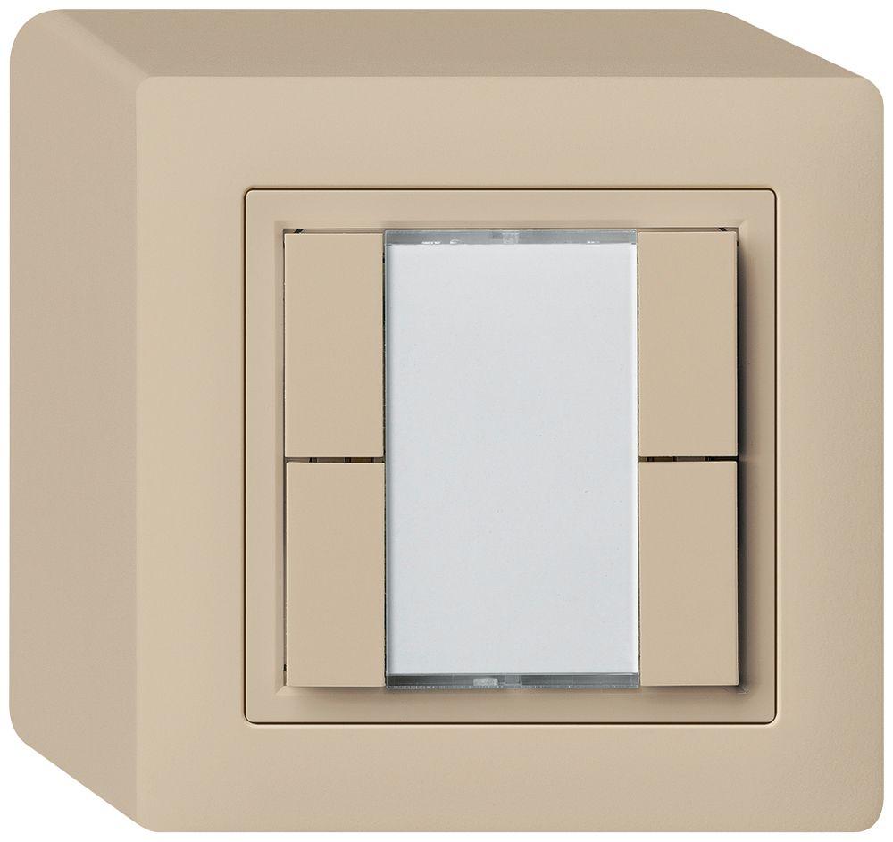 Poussoir universel AP 4×kallysto avec LED beige