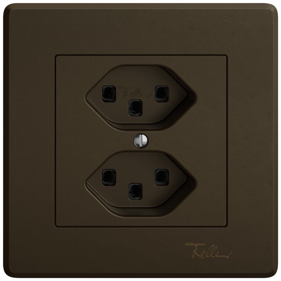 UP-Steckdose EDIZIO.liv SNAPFIX® 2×T23 br