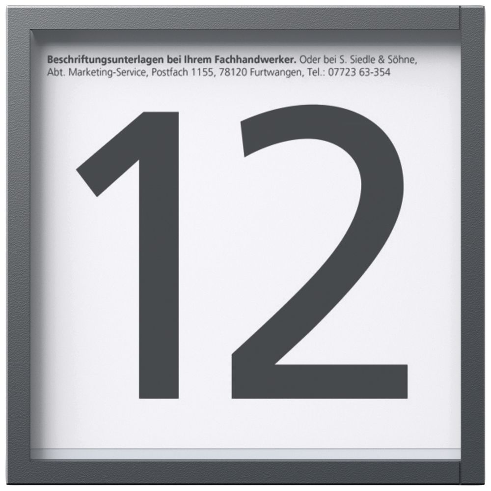 Modulo info LED Siedle Vario indipendente dal sistema materiale sintetico grigio