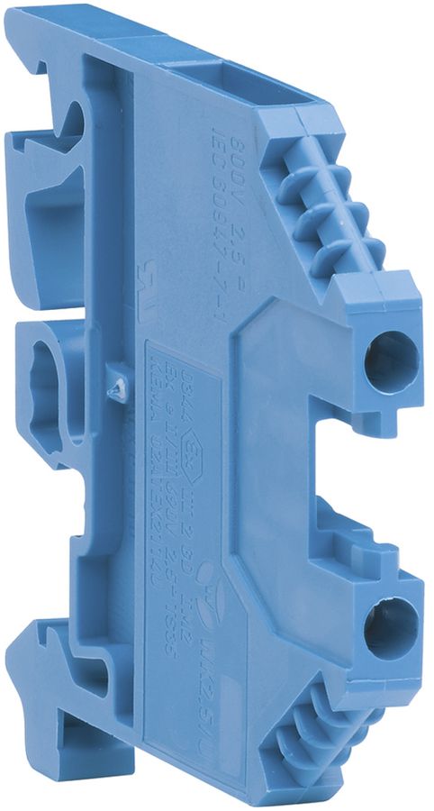 Borne de passage Hager 4mm², N, 800V/32A, à vis, ouvert sur le côté