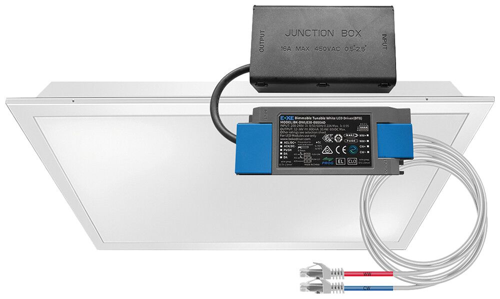 EB-LED-Leuchte ESYLUX CELINE-2 PNL 625 DDP OP 32W 4000lm 827…865 IP20 8TW