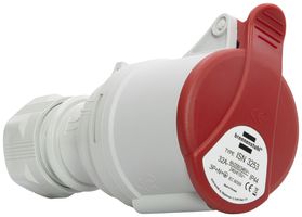 Prise mobile Brennenstuhl CEE 32A 3L+N+PE 400V 6h rouge Ø104×179mm IP44