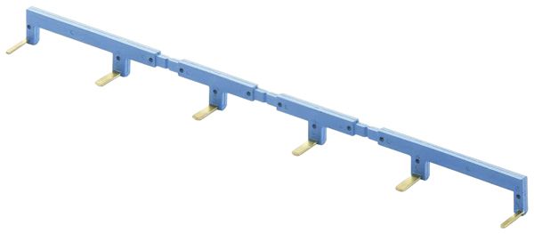 Kammbrücke Finder 022.26, für 6 Geräte der Serie 22.34, 10A, blau