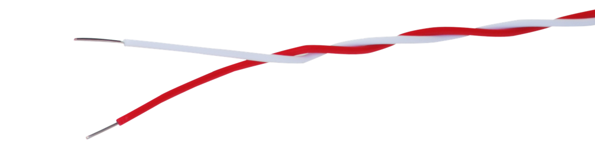 Verteilerdraht V83 2x0,5mm verzinnt ws-rt