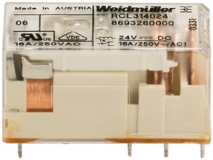Relais TERMSERIES RCL 24VDC 1W 250VAC 16A Raster 5mm