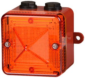 Lampe LED fixe/clignotante Comax orange 48…260V AC 0.053A 180cd IP66