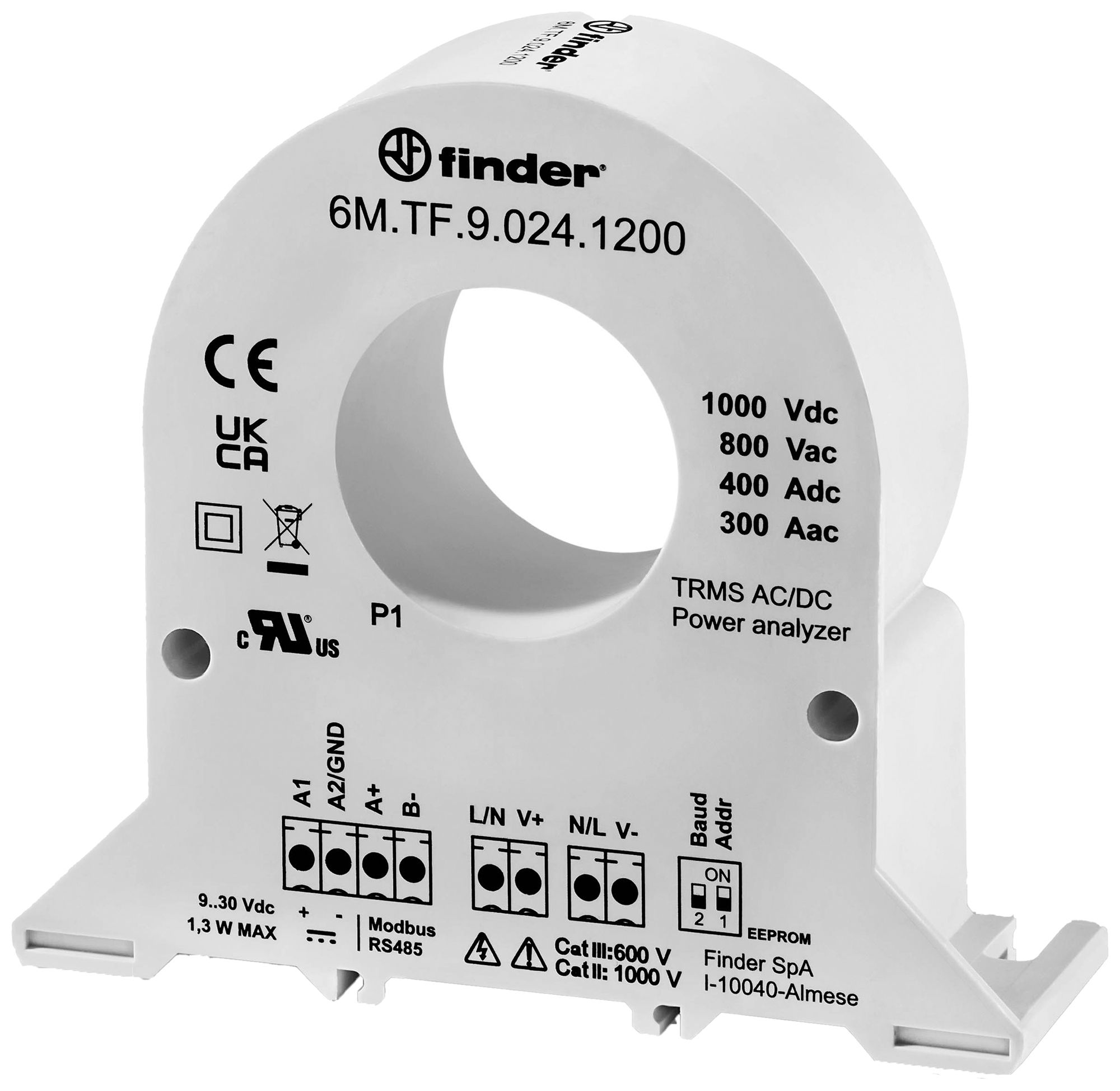 Messwandler FINDER 6M.TF 0.5A 450A 400Hz Hutschiene TH35