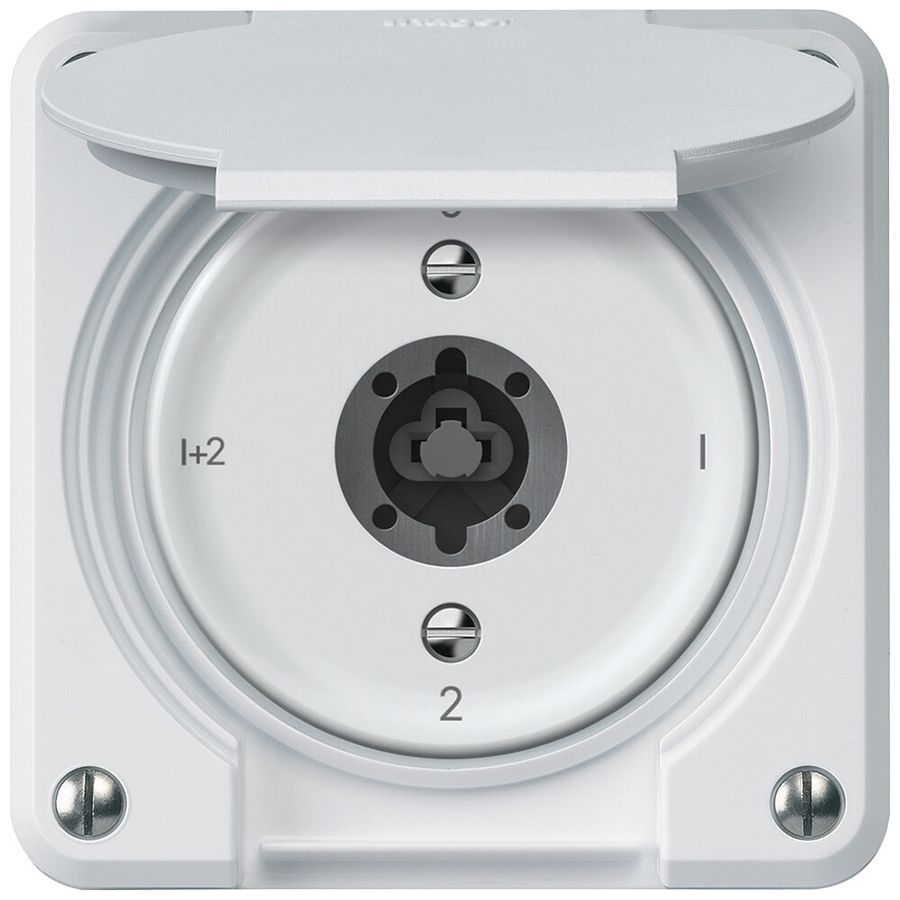Interruttore a chiave robusto interruttore seriale 16A 250V 86×86mm bianco