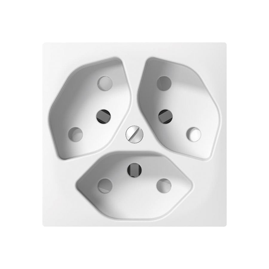 UP-Steckdose SIDUS 3×T13 weiss
