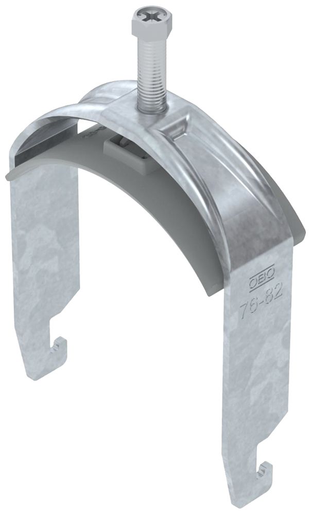 Fixation rapide BET 2056 pied à U mat.synthétique 76…82mm 1×câble acier Zn-ch-im