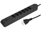 Prise multiple Steffen STEBA IQ 6×T13 1×USB-A 1×USB-C PD 3m anthracite
