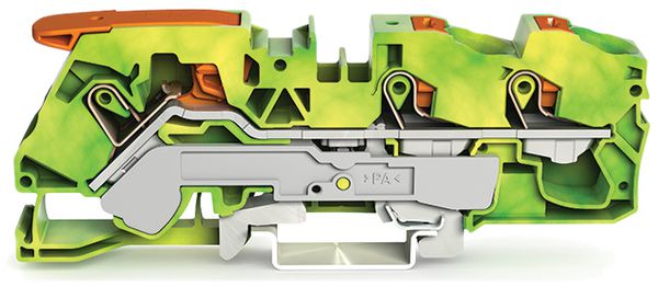 Borne de protection WAGO TOPJOB-S 16mm² 3L vert/jaune série 2116