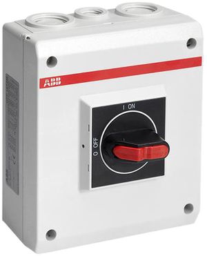 AP-Sicherheitsschalter ABB 4-polig 16A 400V hellgrau/schwarz