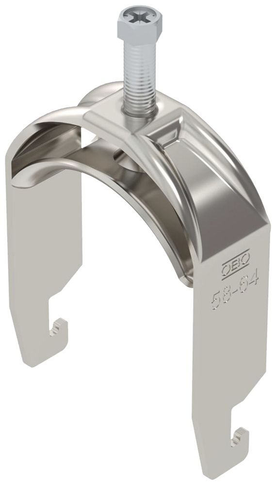 Fixation rapide BET 2056 pied à U métal 58…64mm 1×câble A4 1.4571