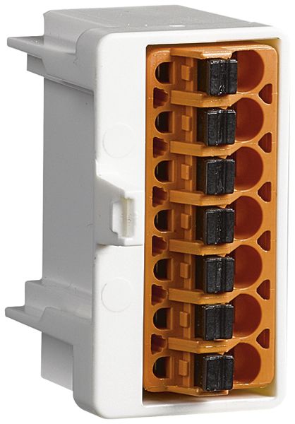 Fixation fil de commande Hager pour borne à fiches pour 7 fils de commande