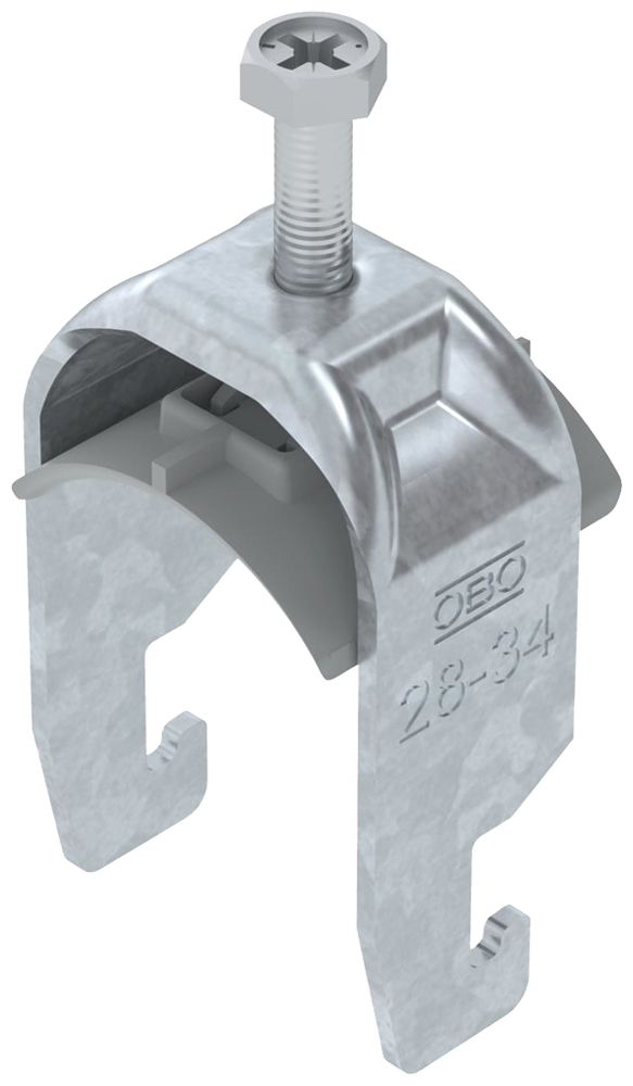 Fixation rapide BET 2056 pied à U mat.synthétique 28…34mm 1×câble acier Zn-ch-im