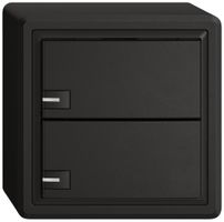 Poussoir KNX RGB AP EDIZIO.liv SNAPFIX® capteur temp.RGB-LED 2× comm.1T no