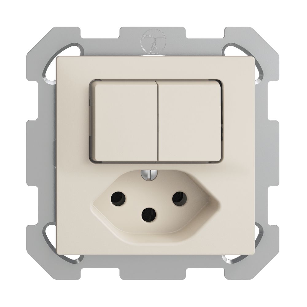 UP-Kombination 1/3+3/1P+T13 EDIZIOdue crema mit Shutter