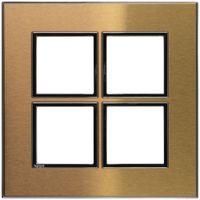 Abdeckrahmen ATO 2×2 Modul, gold brass