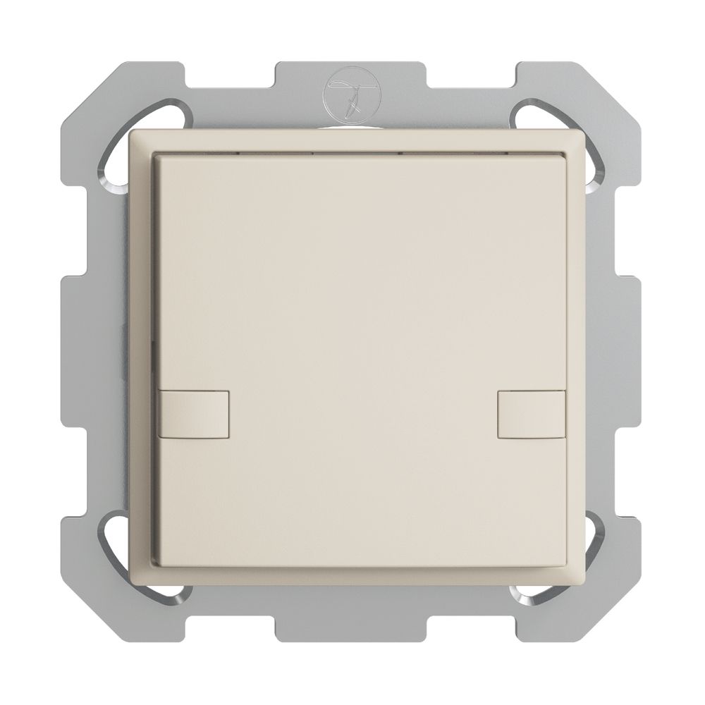 Poussoir ENC KNX 1× EDIZIOdue colore crema RGB sans LED