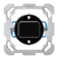 Einsatz zu UP-Drucktaster basico W/2L mit Befestigungsplatte schwarz