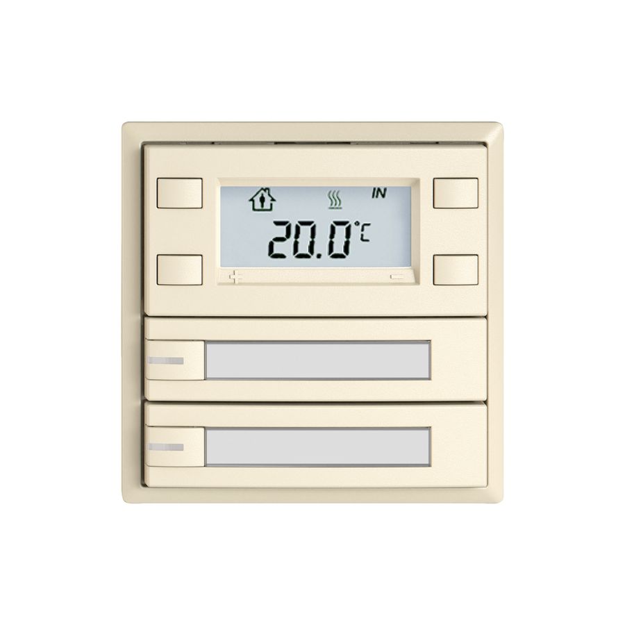 RTH-Taster EDIZIO.liv SNAPFIX® m.RGB-LED Pap.2×Taste 1-Tbed.cr