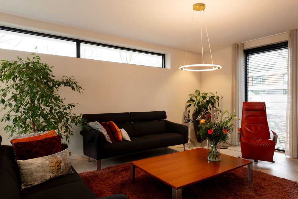 LED-Pendelleuchte SLV ONE FLAT 23W 1700lm 927/930 DIM Ø600 Messing