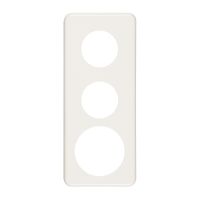 Placca di copertura 3×1 2×43 +58 bianco