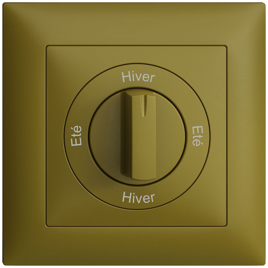 Frontset Eté-Hiver-Eté-Hiver EDIZIOdue 88×88mm olive