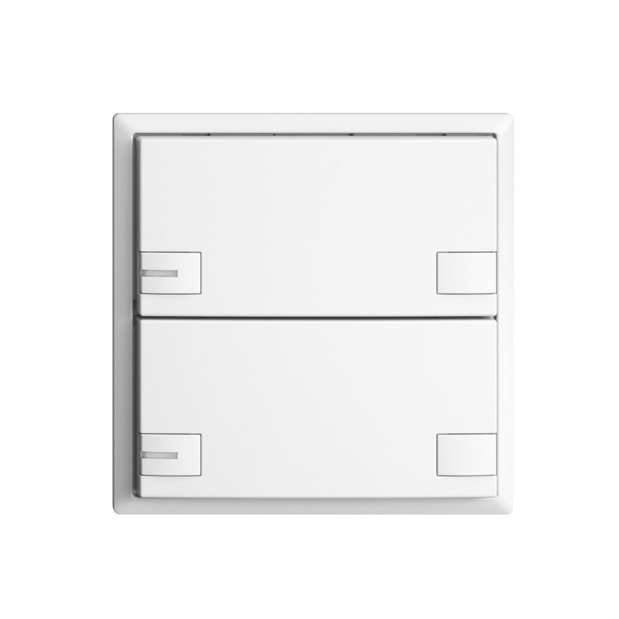 UP-Universaltaster 2×2T EDIZIOdue weiss mit LED