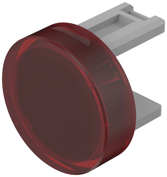 Capot à poussoir EAO31 Ø15.2mm translucide, rouge