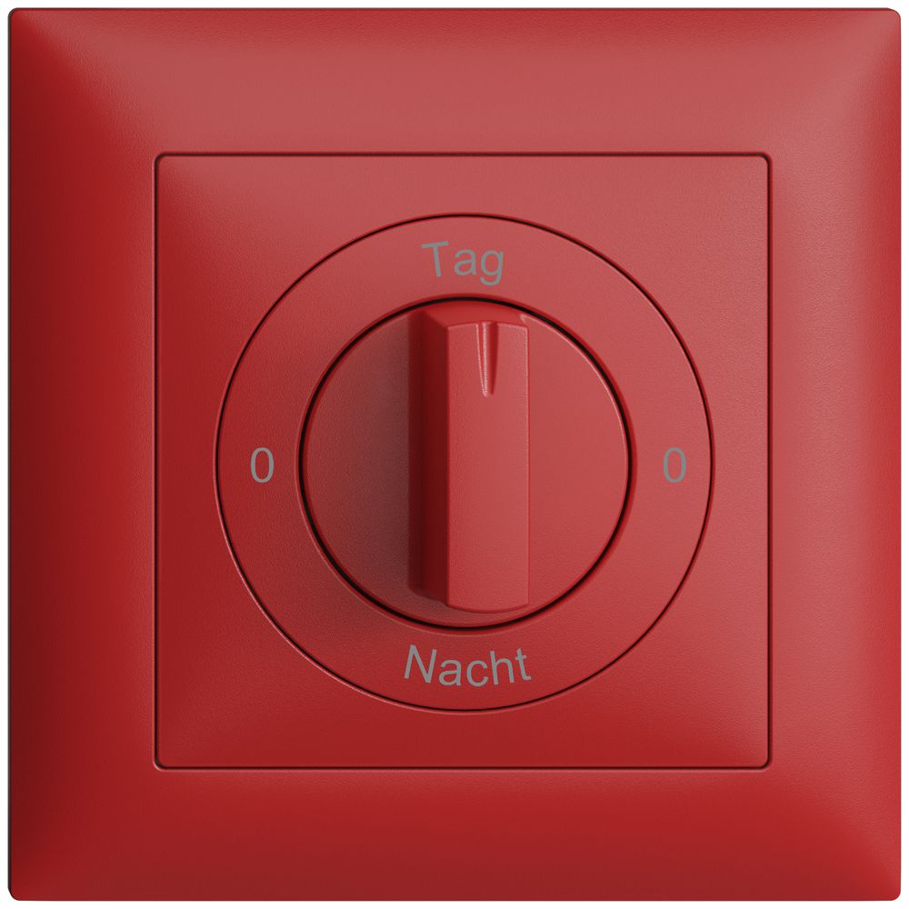 Kit front. 0-Tag-0-Nacht EDIZIOdue berry 88×88mm per interr.rot