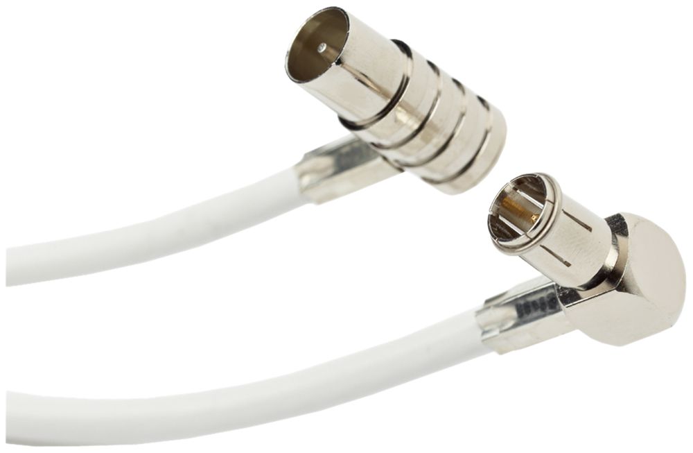 Câble de raccord.p.Media-Box WISI 6m, Wiclic 90°/IEC 90°