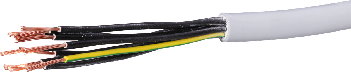 Câble de commande LiYY 10×0.5mm² numéroté gris