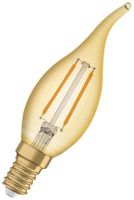 LED-Lampe LEDVANCE Vintage E14 2.5W 220lm 2400K Ø35×121mm BA11 klar Gold
