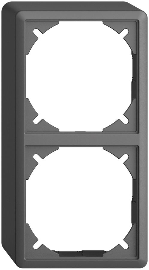 Kappe EDIZIOdue 54mm I-I dunkelgrau für Kombination vertikal/horizontal